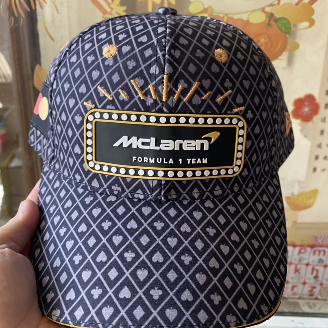 Embroidery For McLaren F1 Racing Team Snapback Fashion Baseball Hats Breathable Casual Casquette Outdoor For Men's And Women's