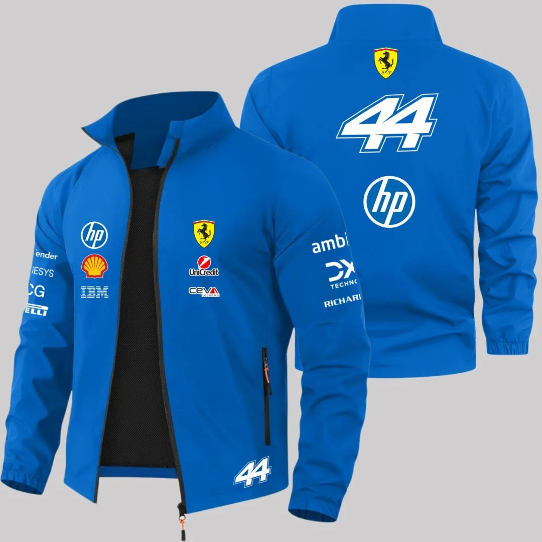 Scuderia Ferrari 2026 Charles Leclerc Hamilton Schumacher Jacket, Outdoor MOTO Windproof Jacket, Men's and Women's Fan Jackets