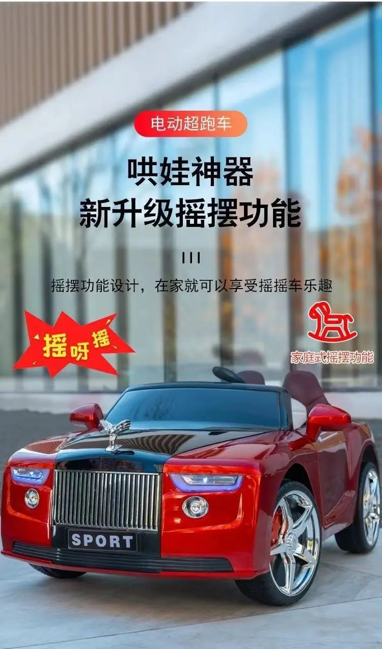 Large Size 1-6 Year Old Boys And Girls Electric 4-Wheel Charging Remote-Controlled Children Ride On Toy Car
