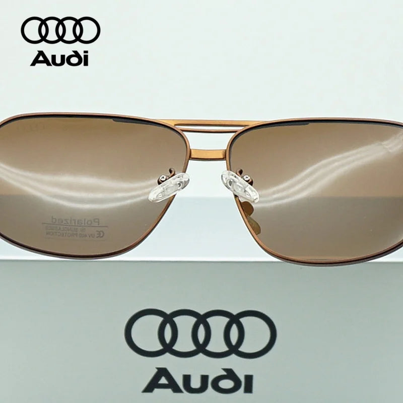 AUDI Brand Polarized Sunglasses Men Luxury Driving Sun Glasses Male Pilot Goggles UV400 Oculos De Sol Masculino