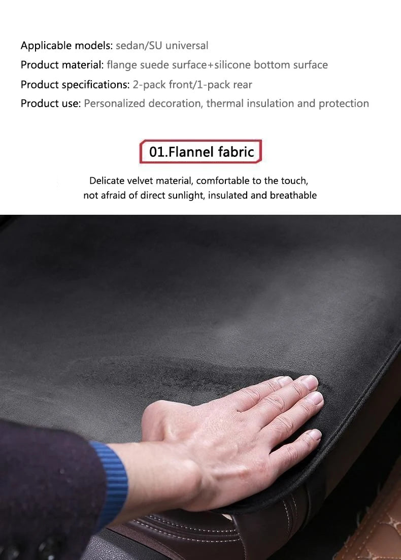 Car Front Back Seat Cushion Protect Pad Auto Non-Slip Cover For Ferrari F430 Stradale 458 488 599 612 F12 F1 Styling Accessories