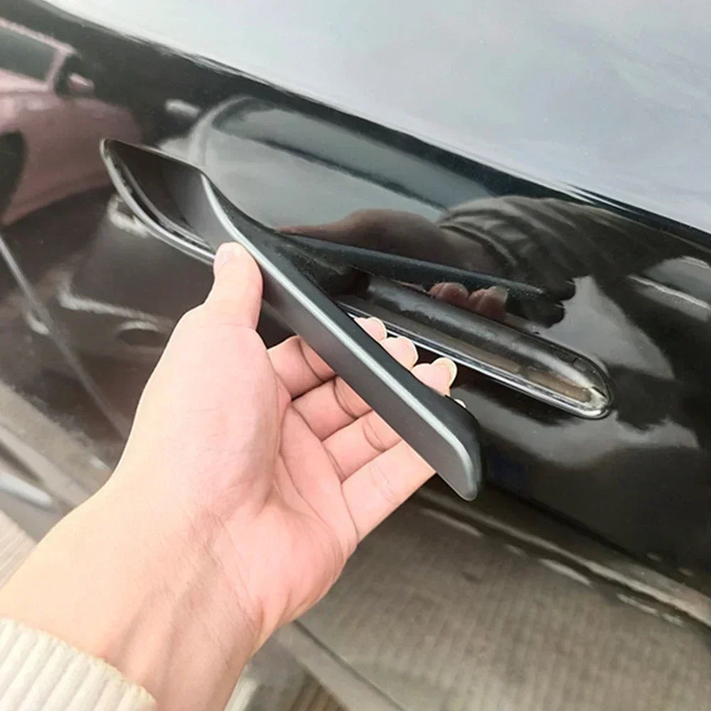 Door Handle Sticker for Tesla Model 3/Y/3 Highland Model Y Juniper 2025 Carbon Fiber Door Protector Wrap Cover Paste Accessories