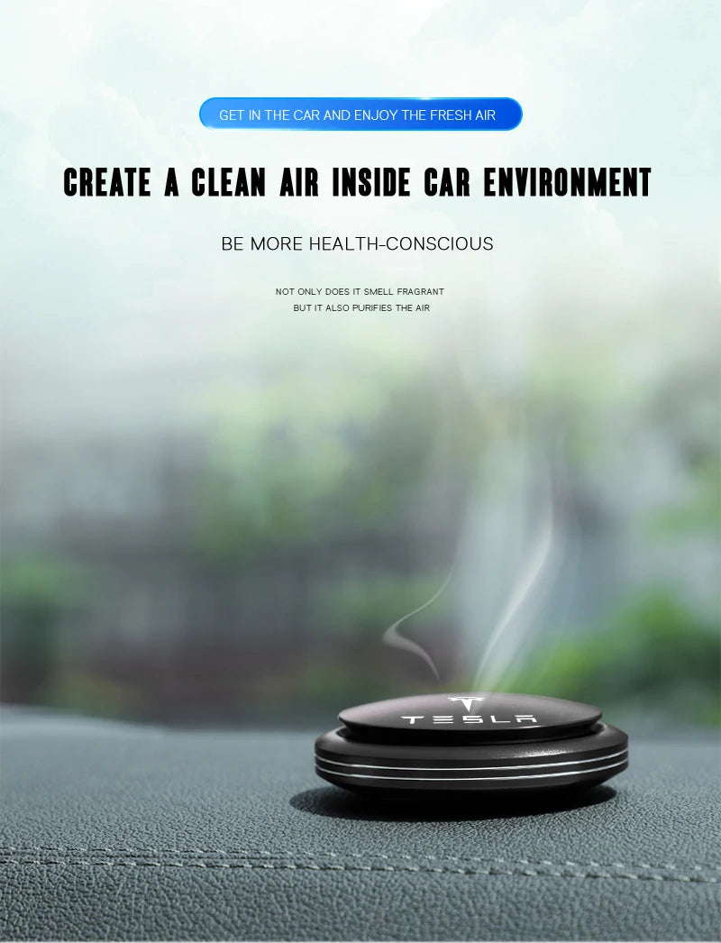 Car Perfume Air Freshener Fragrance Diffuser Interior Accessories For Tesla Model 3 Y S X Cybertruck Juguete Roadster Coil
