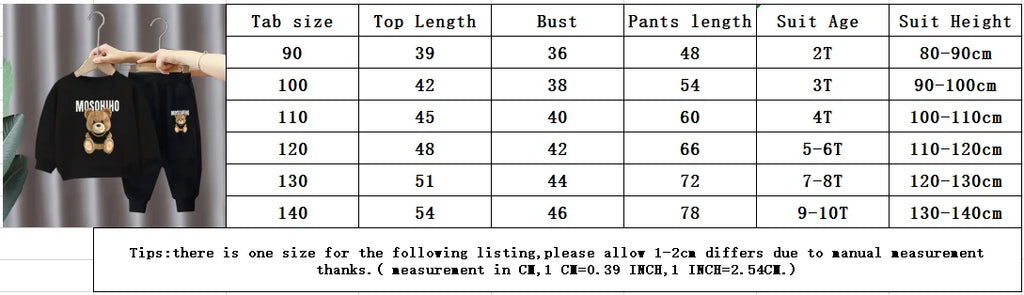 Children's Clothing Boy Sets Spring Autumn Mother Kids Girls Outfits Suits Baby Cute Sports Hoodie Trousers 2pcs Toddler Clothes