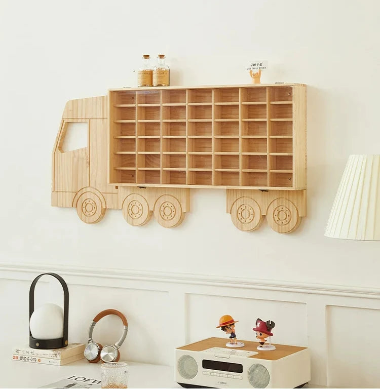 Car Shape Wall Display Stand Children's Room Animal Model Display Stand Popular Character Shelf KidsToys Wall Mount Bracket