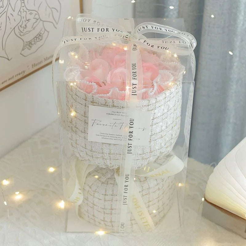 Vntine's Day Rose Bouquet Soap Gift for Girlfriend Best Friend Birthday Present Creative Festival Supplies Creative Gifts
