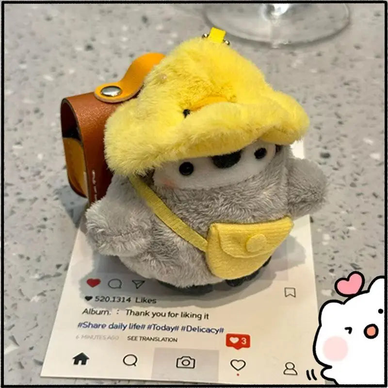Cute Little Yellow Hat Penguin Backpack Bluetooth Earphone Case Protective Cover For Apple AirPods Pro 2nd 3rd Gen 4th Gen