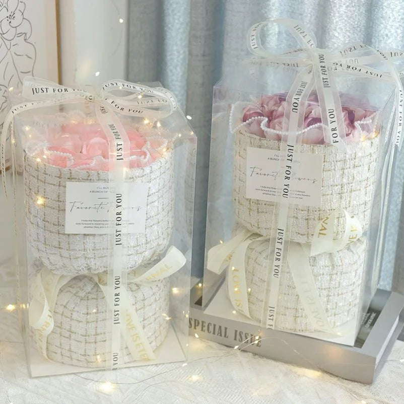 Vntine's Day Rose Bouquet Soap Gift for Girlfriend Best Friend Birthday Present Creative Festival Supplies Creative Gifts