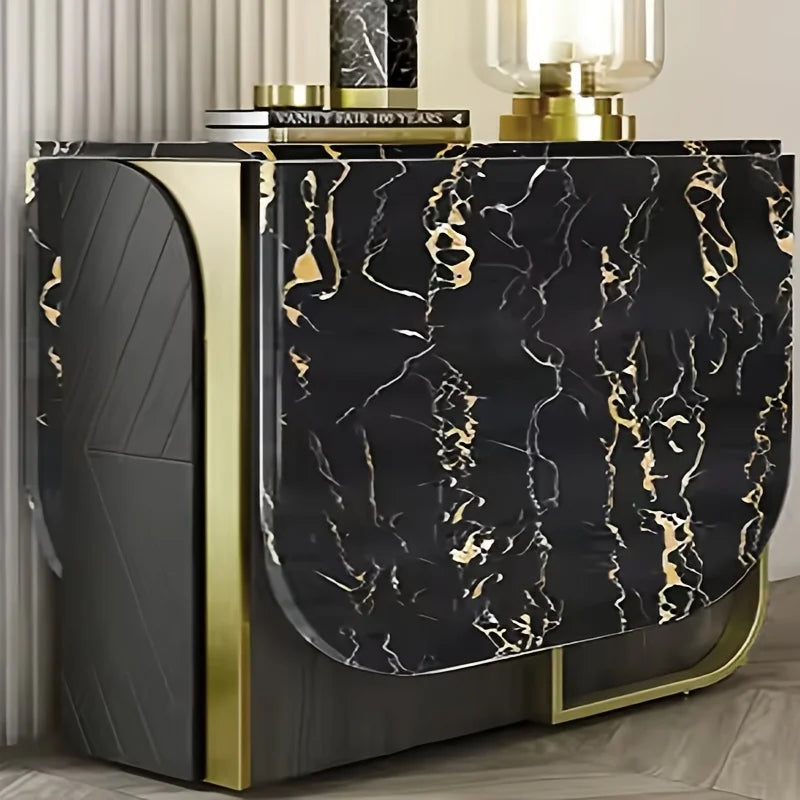 Self-Adhesive Marble Wallpaper, 0.12mm Thick, Easy Peel & Stick,  Quick Renovation for Kitchen Bathroom Toilet Wall Decor