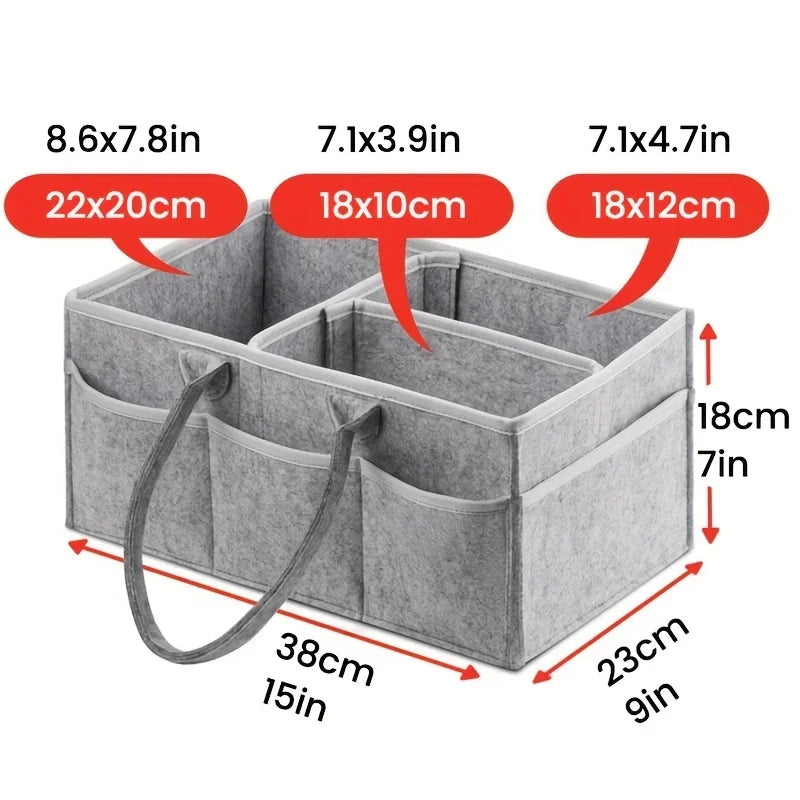 Multipurpose Portable Organizer - Perfect for Diapers, Toys, And Car Essentials