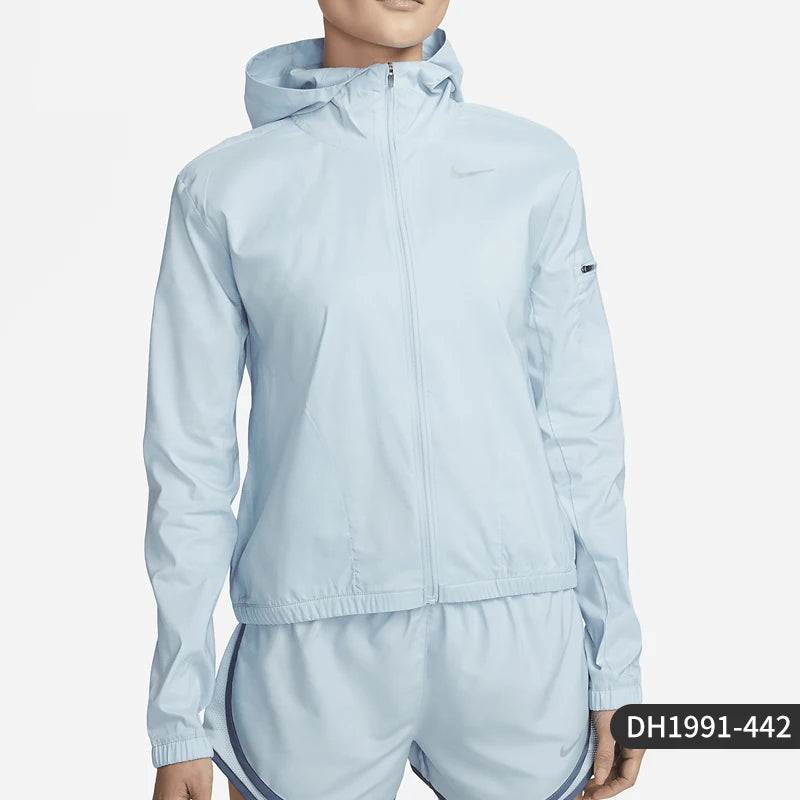 Nike Official Authentic New Women's Water-Resistant Hooded Running Jacket Sun Protection DH1991-442