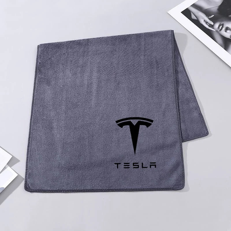 High Quality Microfiber Car Wash Towel Drying Cloth Cleaning Towel for Tesla Model 3 Model Y Model S X SpaceX Cybertruck Juguete