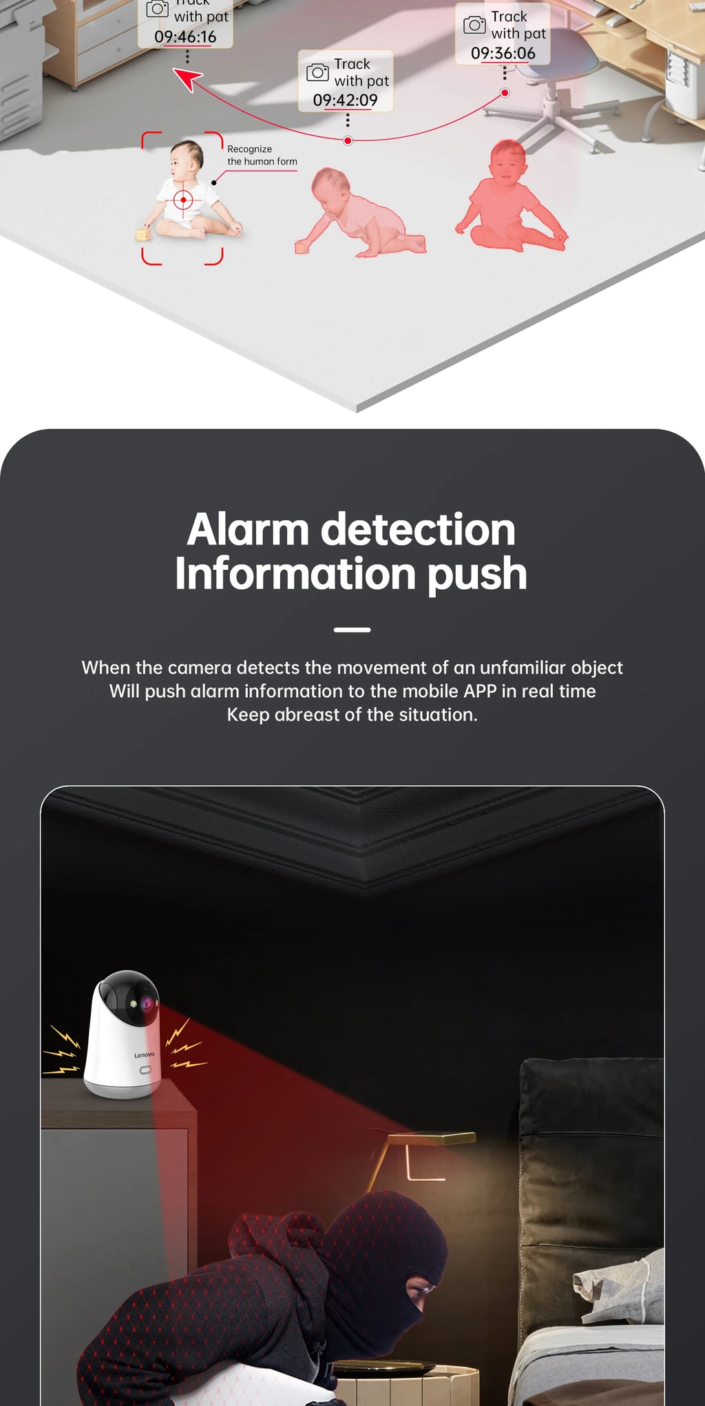 Lenovo 5MP WiFi Camera Smart Home Indoor IP Camera Full Color Night Auto Tracking Security CCTV Surveillance Baby Monitor