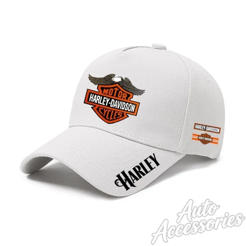 For Harley Davidson PA1250 Fashion Motorcycle Print Baseball Hat Summer Outdoor Sport Casual Hat Adjustable Racing Sunscreen Hat