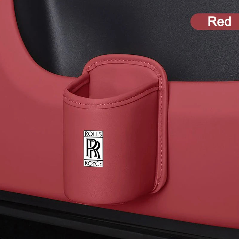 Universal Leather Car Seat  Drink Rack ater Cup Box for Rolls-Royce Cullinan Phantom Ghost Wraith Dawn Auto Interior Accessories
