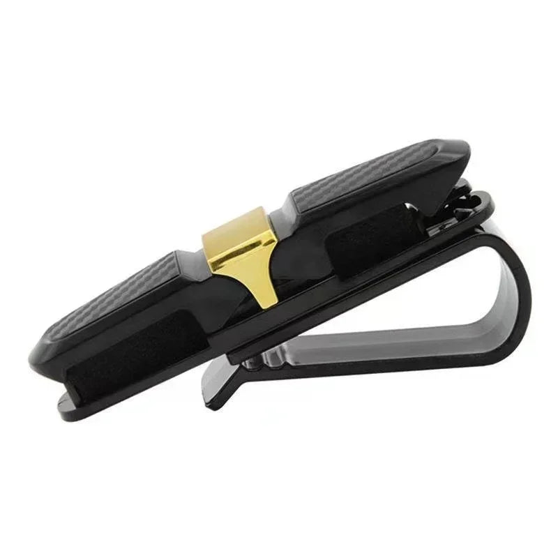 80-degree Rotating Multi-functional Car Eyeglass Storage Clip Bidirectional Automobile Eyeglass Clip Holder for Easy Access