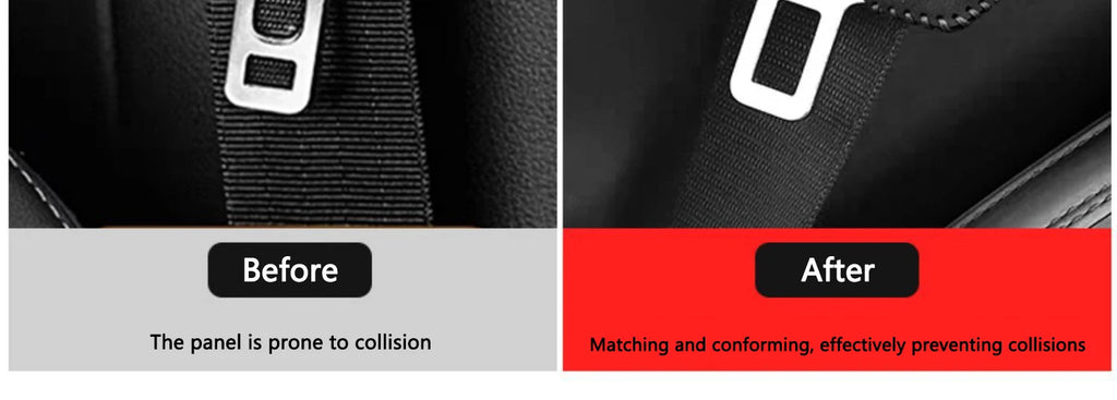 2PCS Suede Ferrari Emblem Car Seat Belt Buckle Cover Protector Case For Ferrari Roma 488 Portofino F8 Roma Spider SF90 Superfast