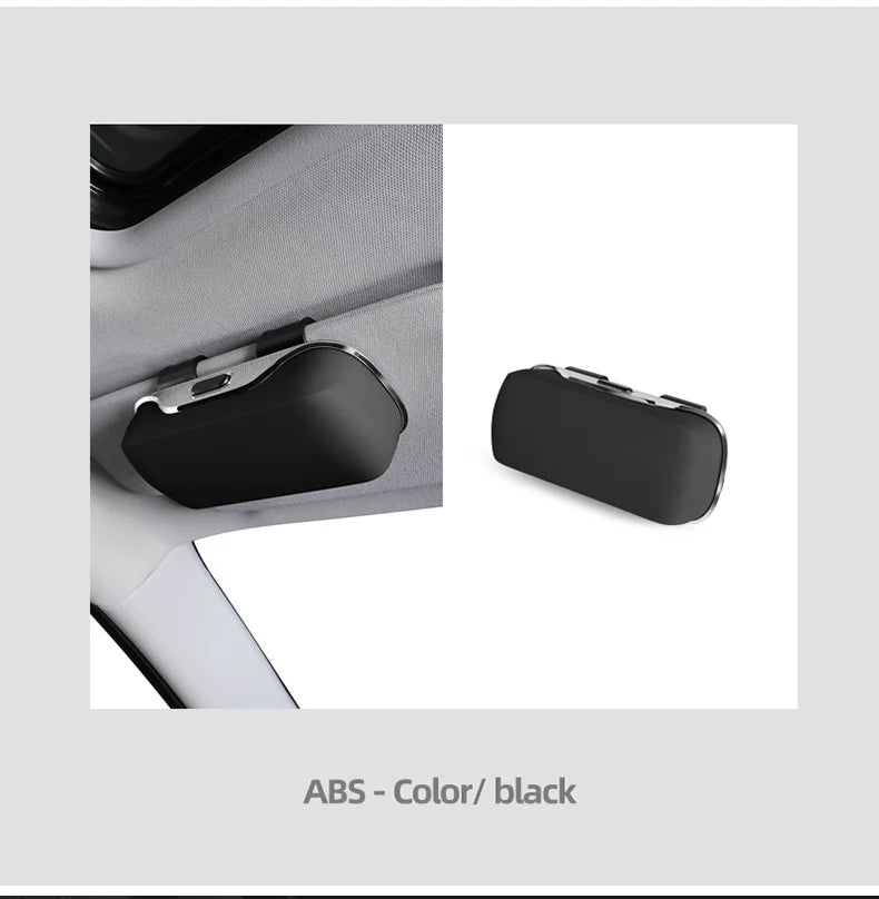 Exclusive for Tesla model 3 model Y model S model X Cybertruck Sunglasses Holder Sun Visor Clip On ABS Eyeglass Case