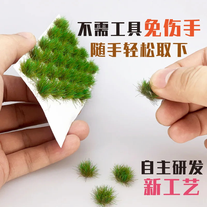 Miniature Seasonal Grass Cluster Model Kit Simulation Grass Nest Mutlicolor Grass Tuft Plant Diorama for Diy Toys Model Making