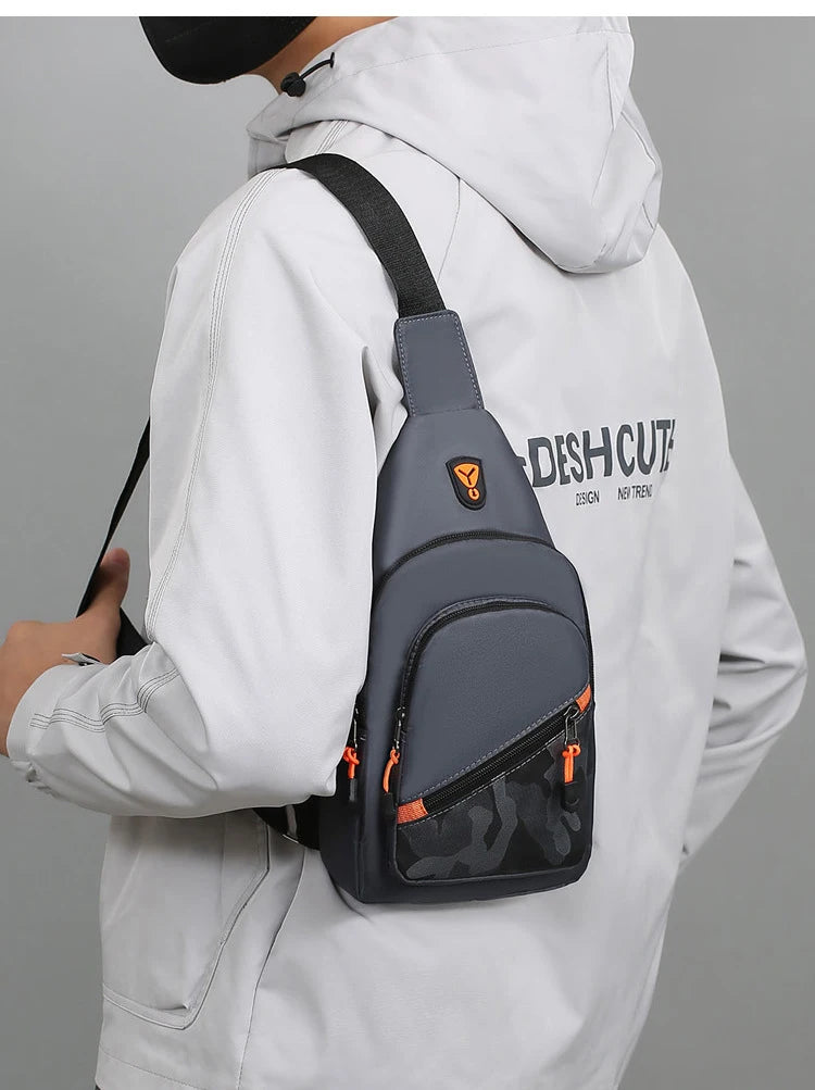 Casual Men Crossbody Shoulder Bag Chest Bag Outdoor Travel Sports For Ferrari Roma F80 296 GTB GTS SF90 Stradale Spider Spyde