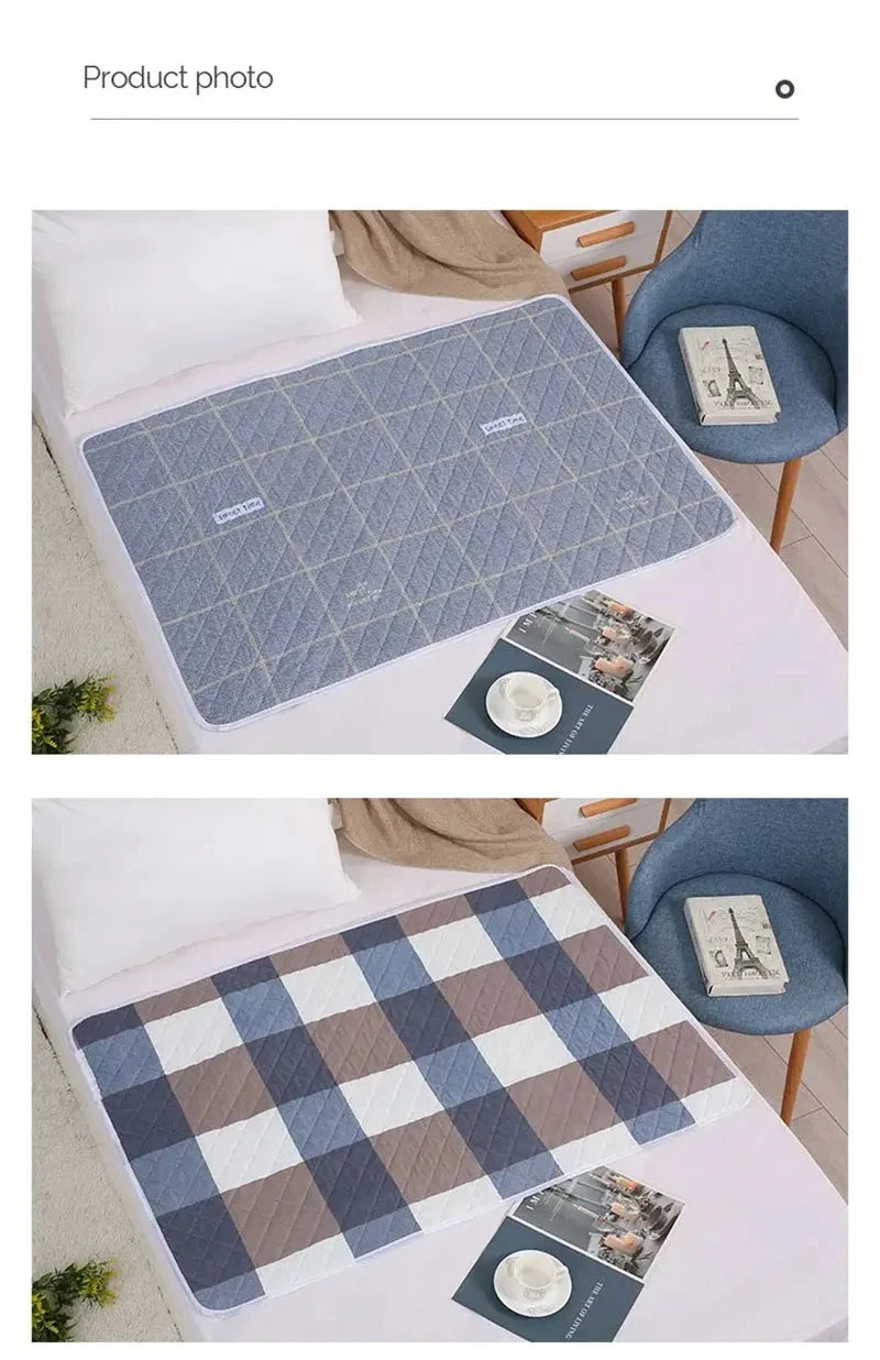 Washable Mattress Urine Mat for Baby Toddlers Cute Cartoon Bed Protector Diaper Bedding Urine Pads Cloth Breathable