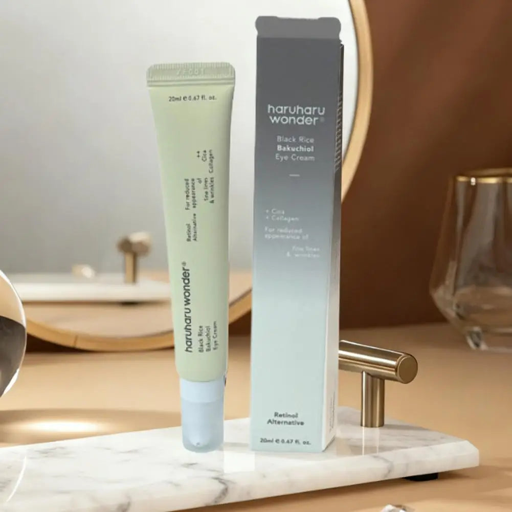 Haruharu Wonder Natural Black Rice Bakuchiol Eye Treatment Eye Cream Revitalizes & Firms Eye Area For Plump Hydrated Skin