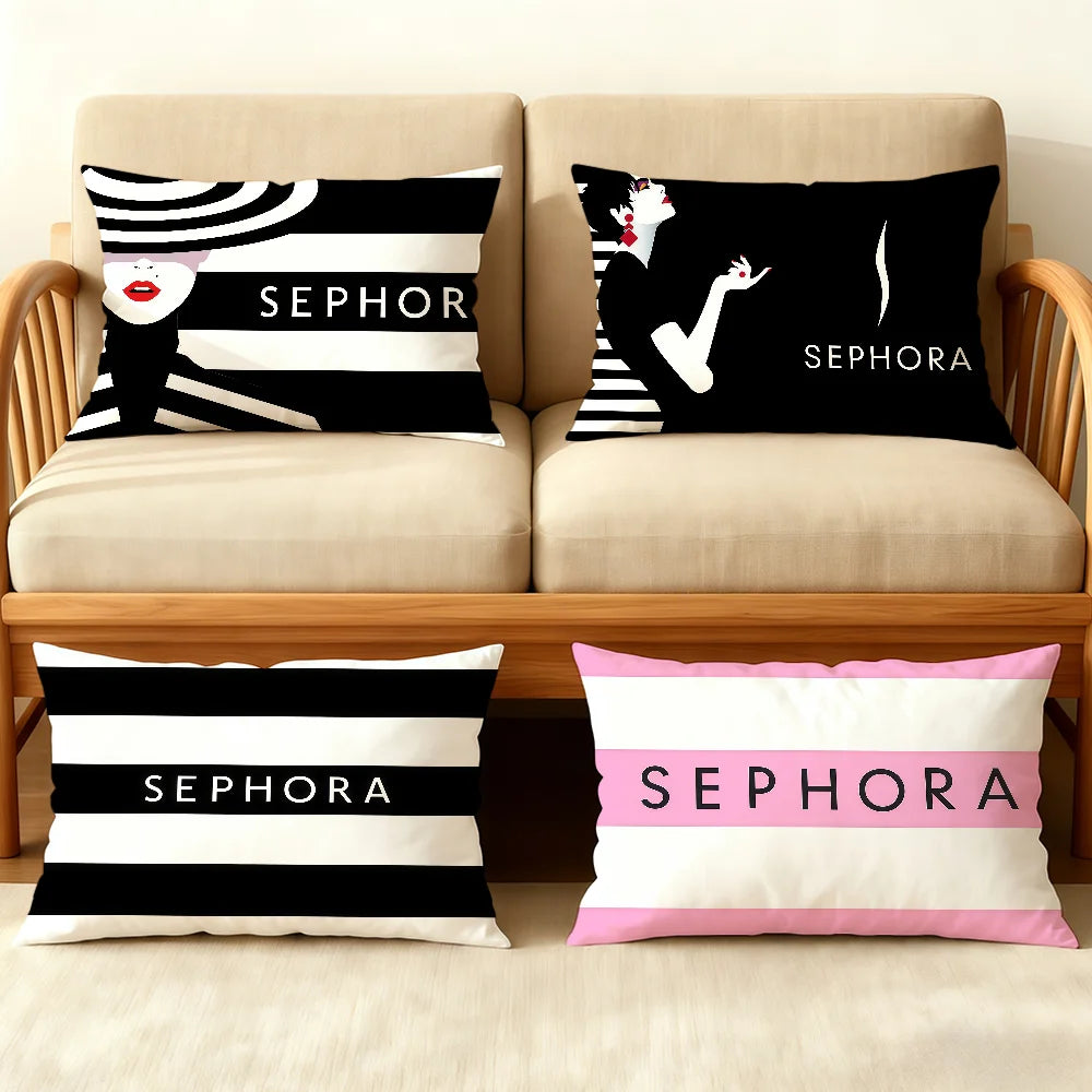 Simple Fashion S-Sephora-ES cushion cover Double sided Printed Room Bedding Hit Product Sofa Decorative