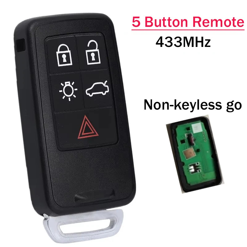 KR55WK49266 5WK49224 5WK49225 433/868/902MHz Smart Car Key for Volvo XC60 XC70 XC90 S60 S80 S90 V40 V60 V70 2009-2014 Remote Fob