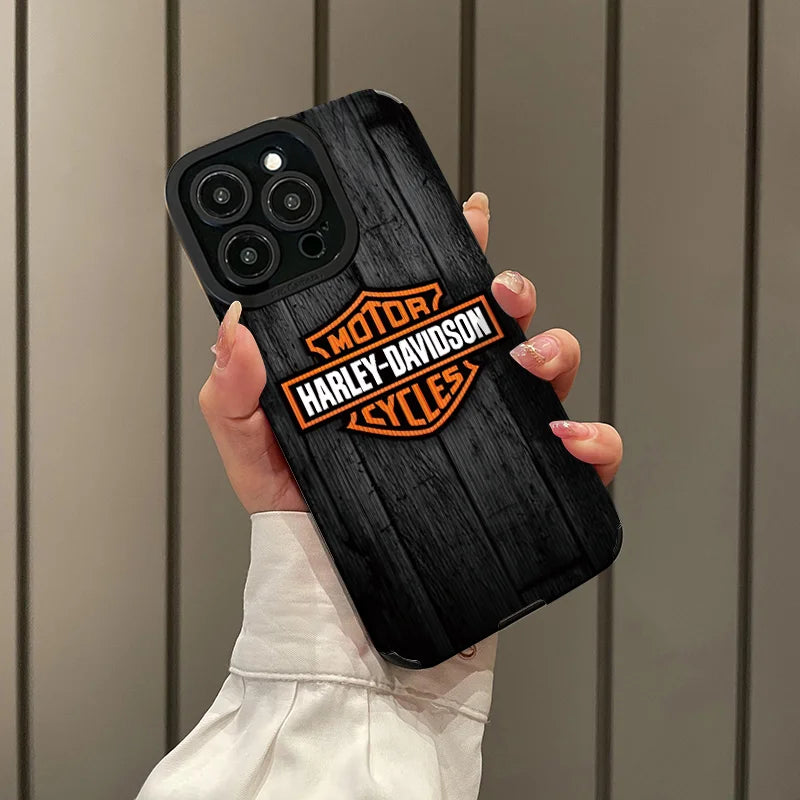 Motorcycle Mobile Phone Case For IPhone 17 Pro Max 16 15 14 Pro Max 13 11 X Xs Xr 8 7Plus Protection Cover For Harley Davidson