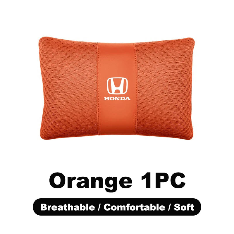 1pcs Car Headrest/Lumbar Support Neck Pillow Waist Cushion For Honda Civic Accord Vezel Fit CRV HRV Crz Hrv Polit Jazz Jade