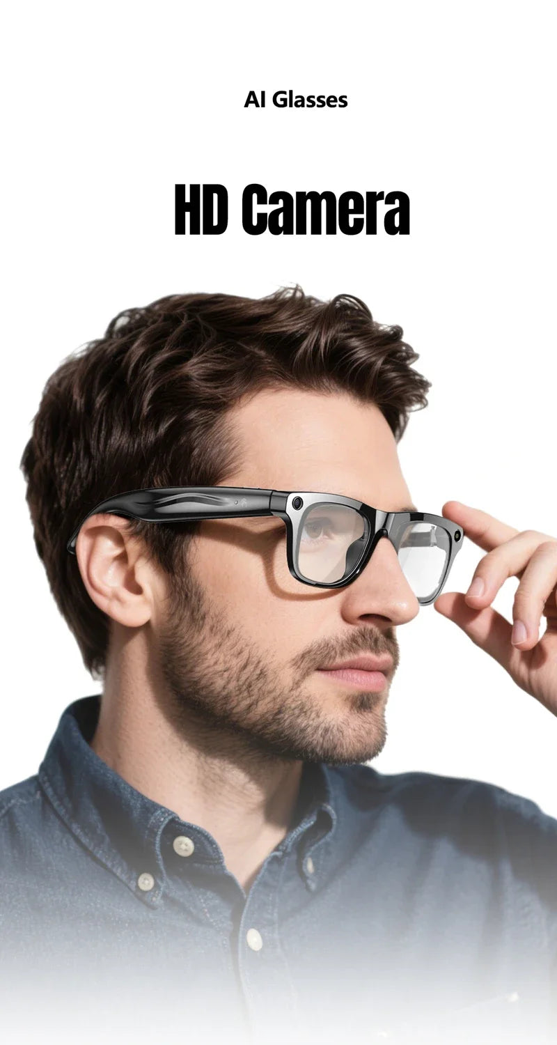 Xiaomi Smart AI Glasses HD 8K Photochromic Multifunction Bluetooth Calling Voice Assistant Music Player Translate Camera Glasses