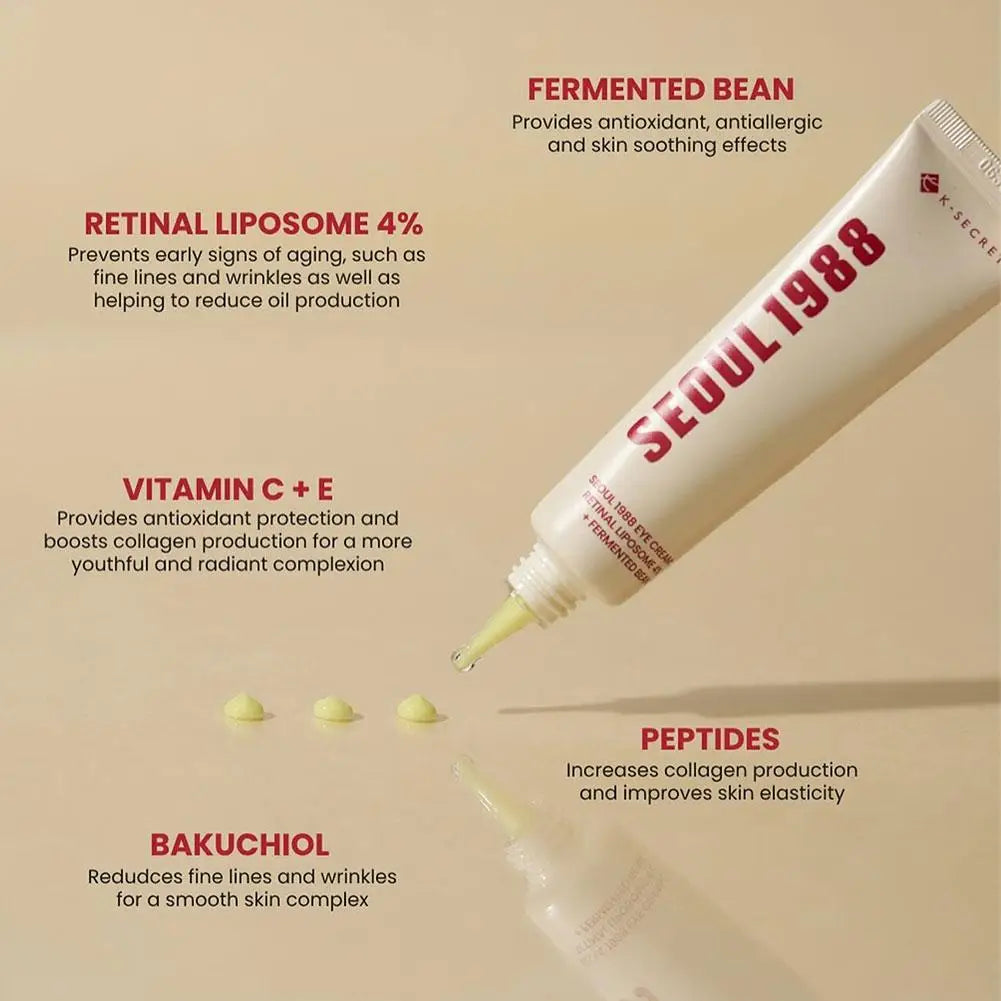 K-SECRET SEOUL 1988 Retinal Ginseng Serum, Facial Treatment Cream, Firming, Moisturizing, Lightens Fine Lines Dark Circle
