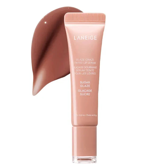Laneige Lip Glowy Lightweight Hydration Lip Balm Gloss Tint Shea Butter Honey Donut Colored Lipstick Moisturising Lip Oil Care