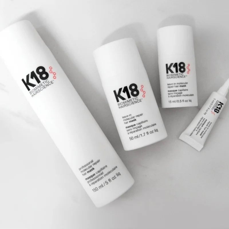 50ml K18 Leave-In Molecular kertain Repair Hair Mask Softens Restores Damaged Hair Deep Keratin Treatment for Hair and Scalp