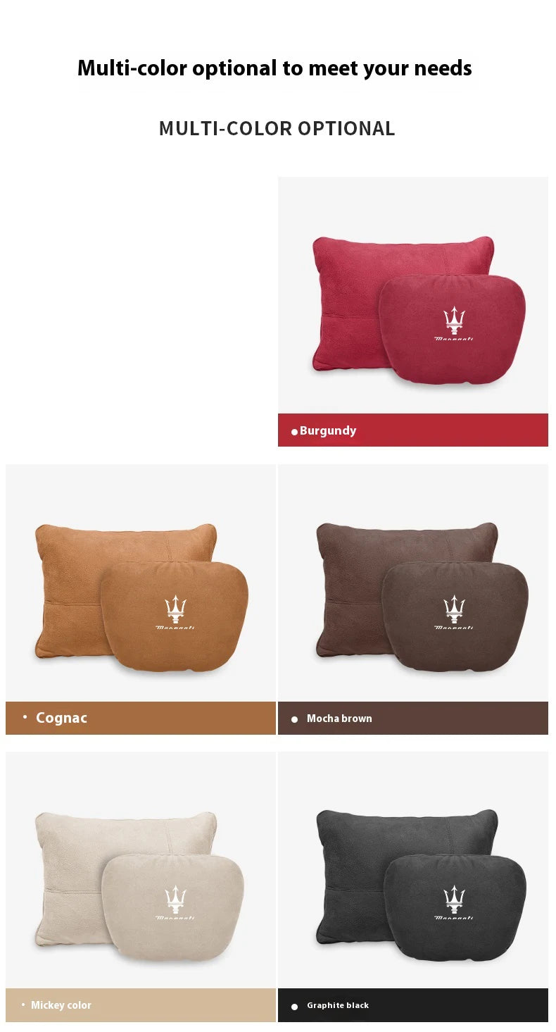 Maserati car neck support cushion 