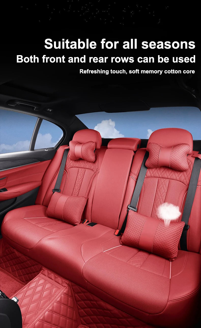 1pcs Car Headrest/Lumbar Support Neck Pillow Waist Cushion For Honda Civic Accord Vezel Fit CRV HRV Crz Hrv Polit Jazz Jade