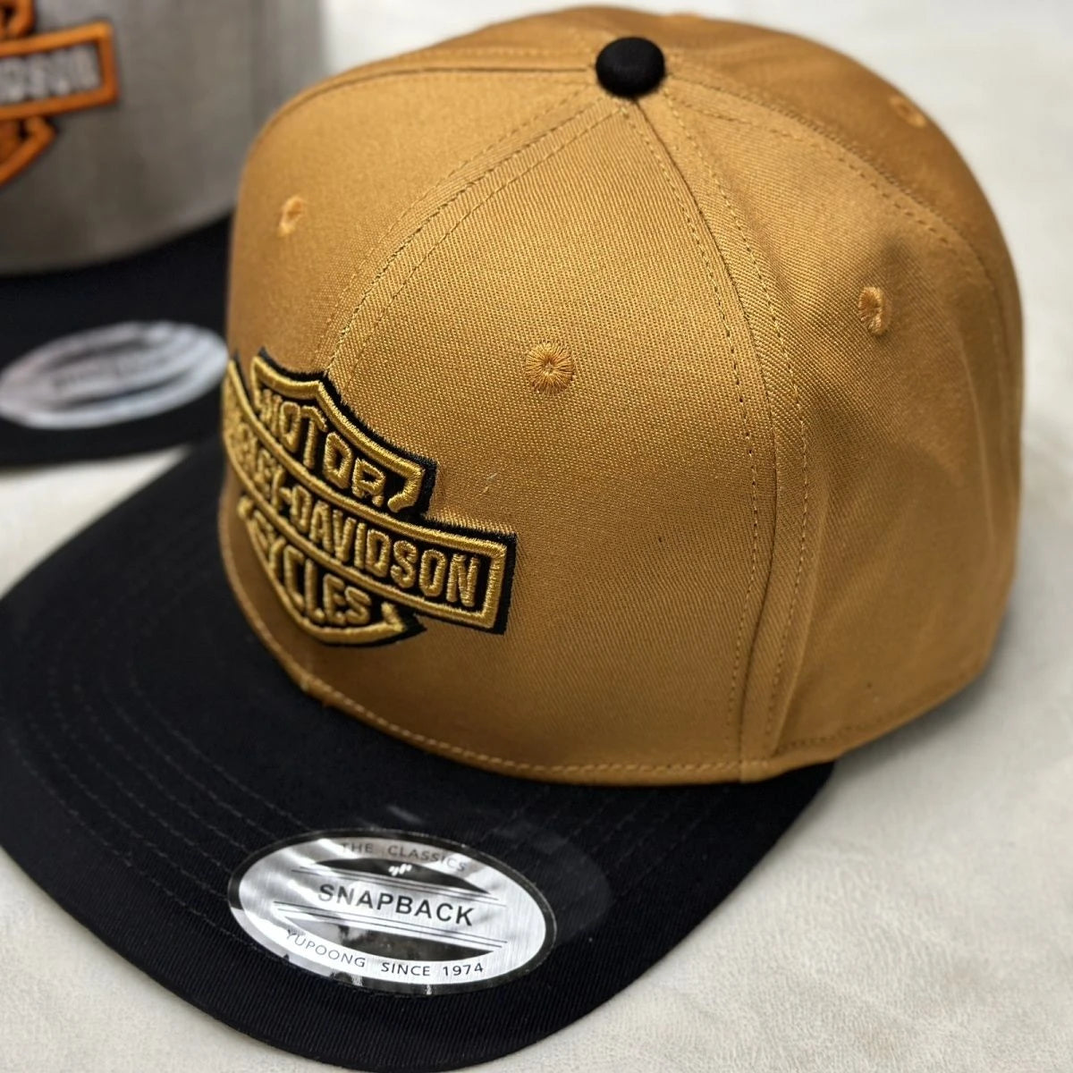 Dopamine-colored Anniversary Street Motorcycle Embroidered Casual Flat-brimmed Hats Men And Women For Harley Davidson Accessory