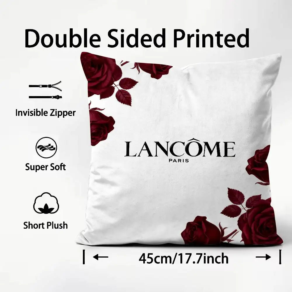 Lancome Cosmetic Pillow Case Pattern Printed Pillowcase For Living Room Sofa Cushion Cover & Bedroom Decor