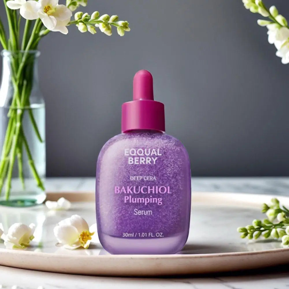 Korean EQQUALBERRY Bakuchiol Plumping Serum Enhances Elasticity Tightens Pores  Deeply Nourishes Skin Facial Skin Care