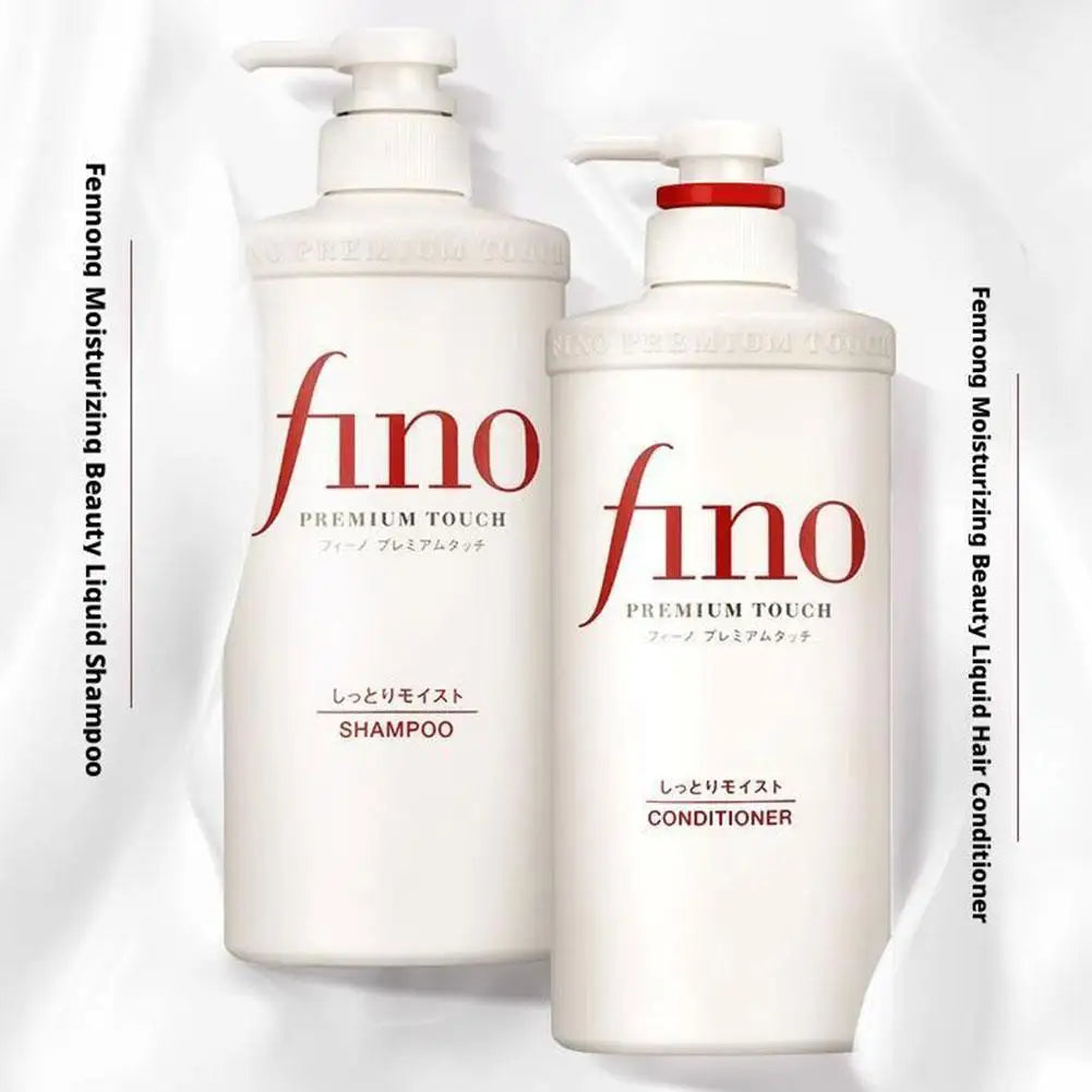 Fino Oil Control Fluffy Shampoo Conditioner Controls Oil Deeply Nourish Improve Frizz High Permeability Hair Improves Frizz