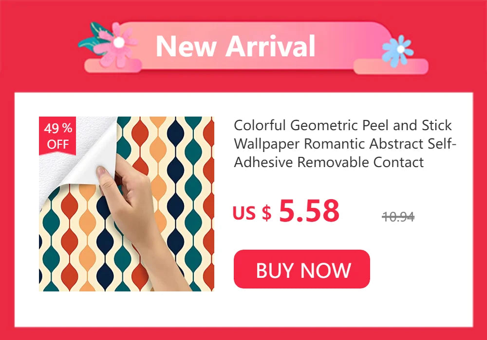 Floral Peel and Stick Wallpaper Boho Contact Paper Flower Removable Self Adhesive Waterproof Wallpaper for Bathroom Bedroom