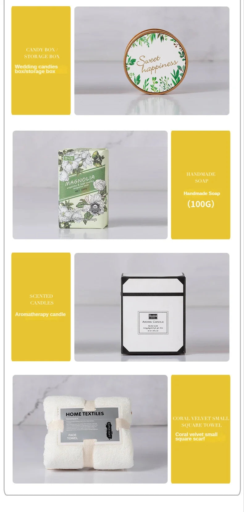2025/Wholesale Creative Women's Gift set Wedding Guest Gift set Custom Mother's Day Business Gift Set 2024