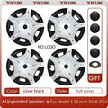 For Tesla Model 3 Performance Hub Cap 4PCS Replacement Wheel Cap Automobile 18-Inch Hubcap Full Rim Cover Accessories 2018-2023