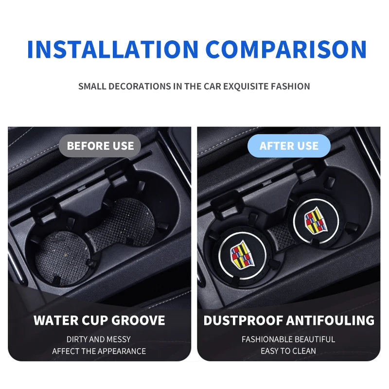 non-slip car coasters for Cadillac