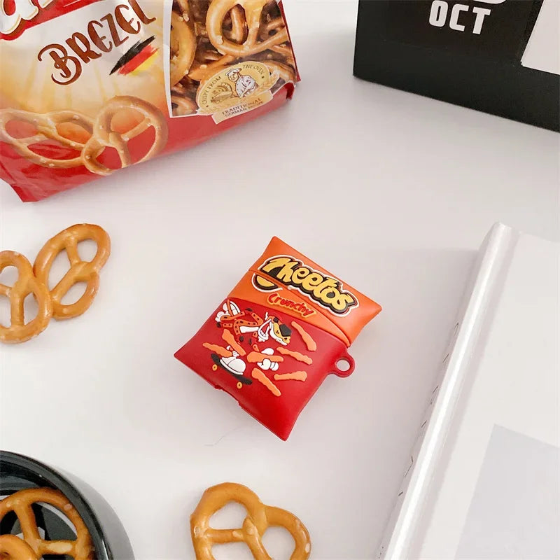 3D Chips French Fries Cartoon Cute Earphone Case for AirPods 4 2024 Wireless Headphone Cover for AirPods Pro 3 for AirPods 3