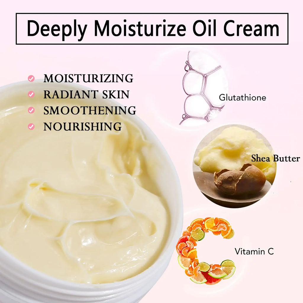AILKE Skin Whitening Set, With Glutathion, Vitamin C, Shea Butter, Remove Dark Spots, Melanin, Pigmentation, Freckles, Stains