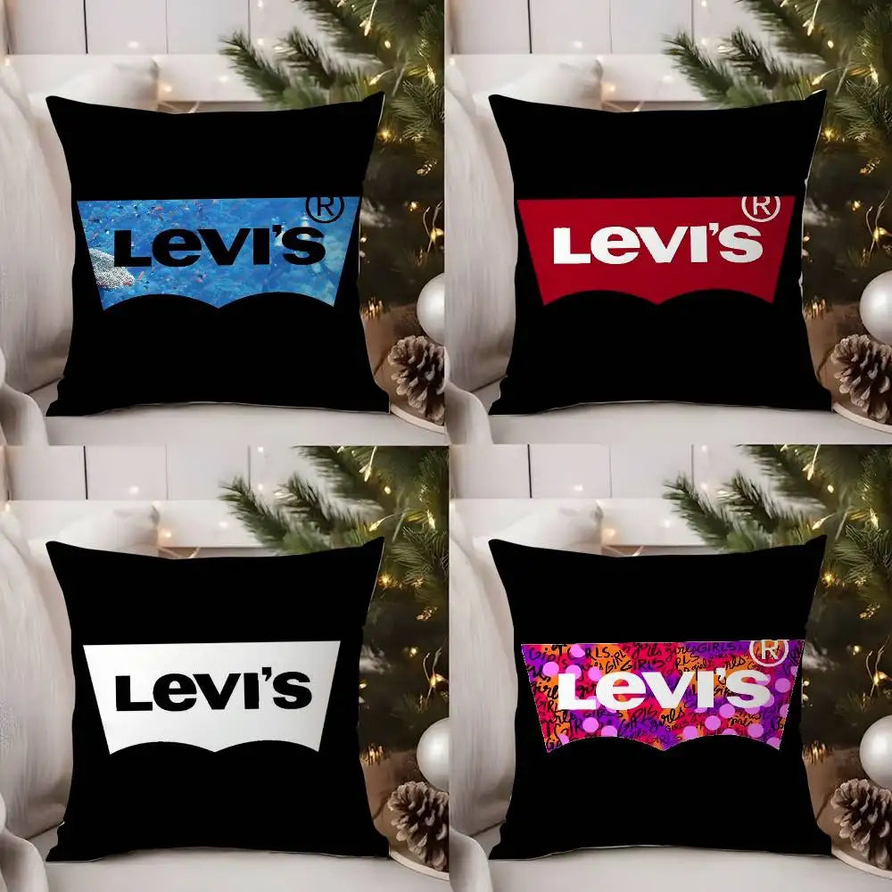 Luxury L-LEVisS Pillow Case Sofa Living Room Bedroom Double-sided Printing Square Cushion Nap Time Cushion Cover