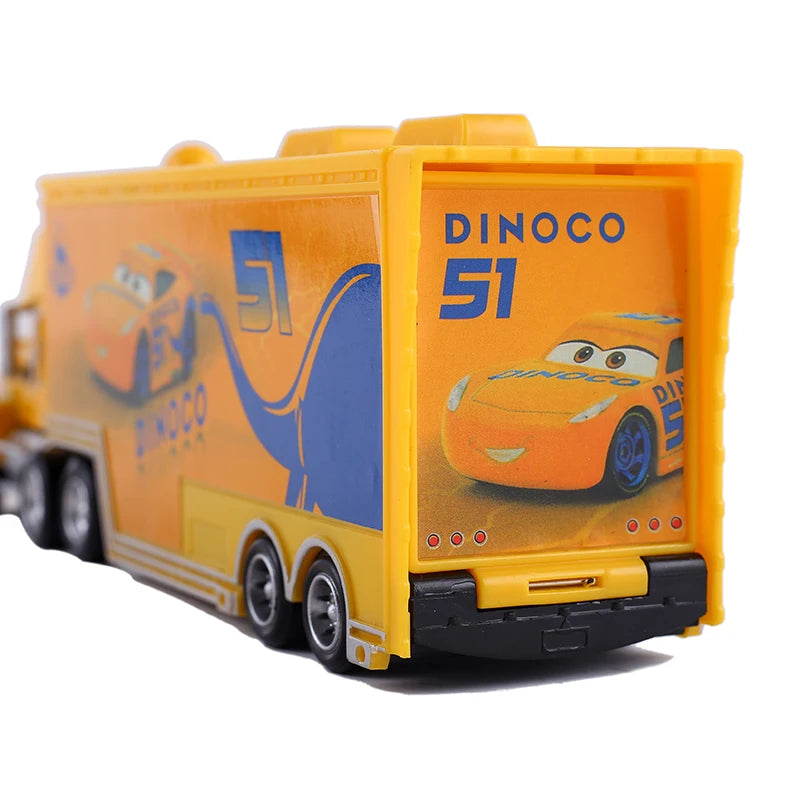 Disney Cars Figures Mack Truck Lightning McQueen Racing 1:55 Die Cast Model Children Mini Vehicle Toys Collection Birthday Gifts