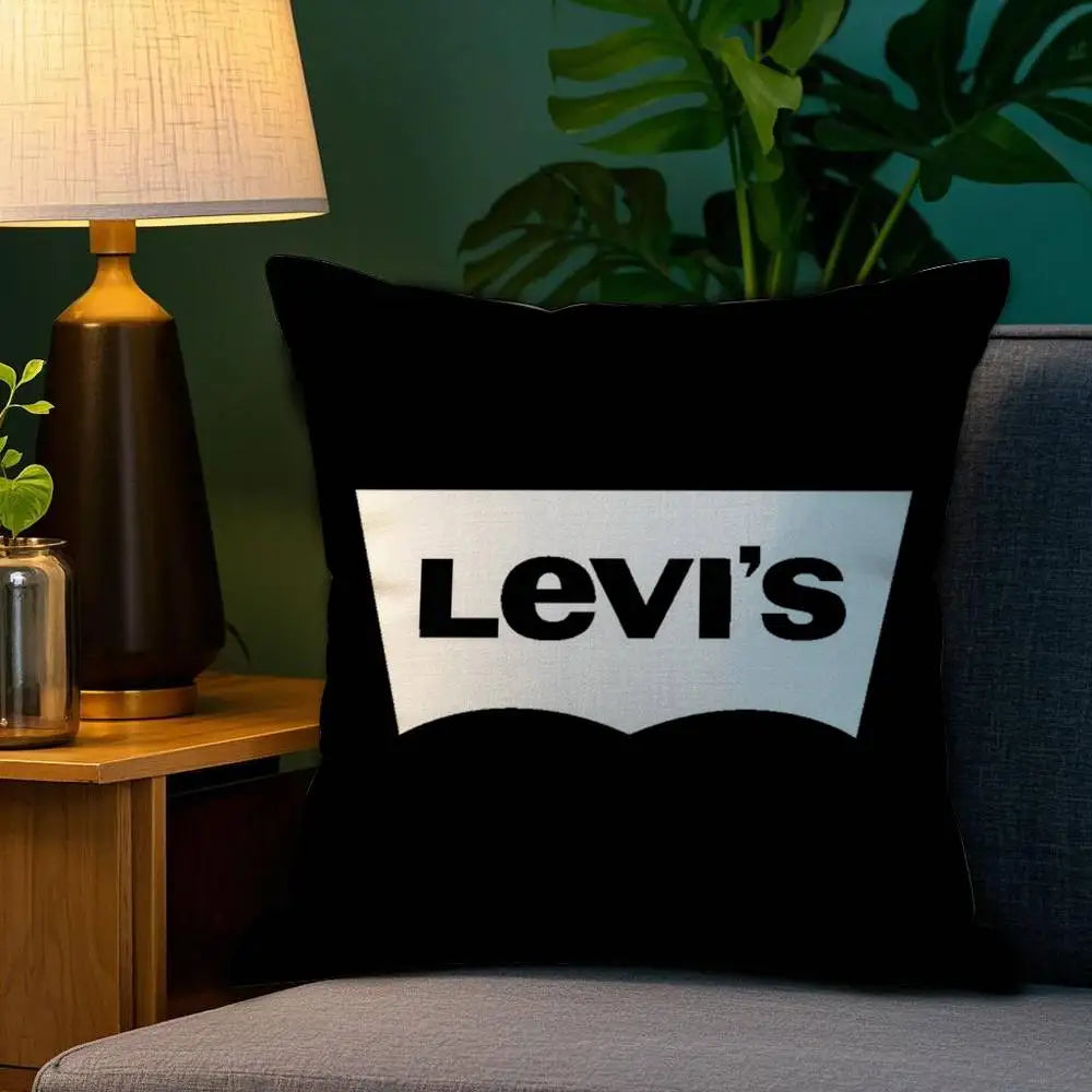 Luxury L-LEVisS Pillow Case Plush Fabric Soft Double Sided Print Sofa Cushion Cover Throw Pillow Covers