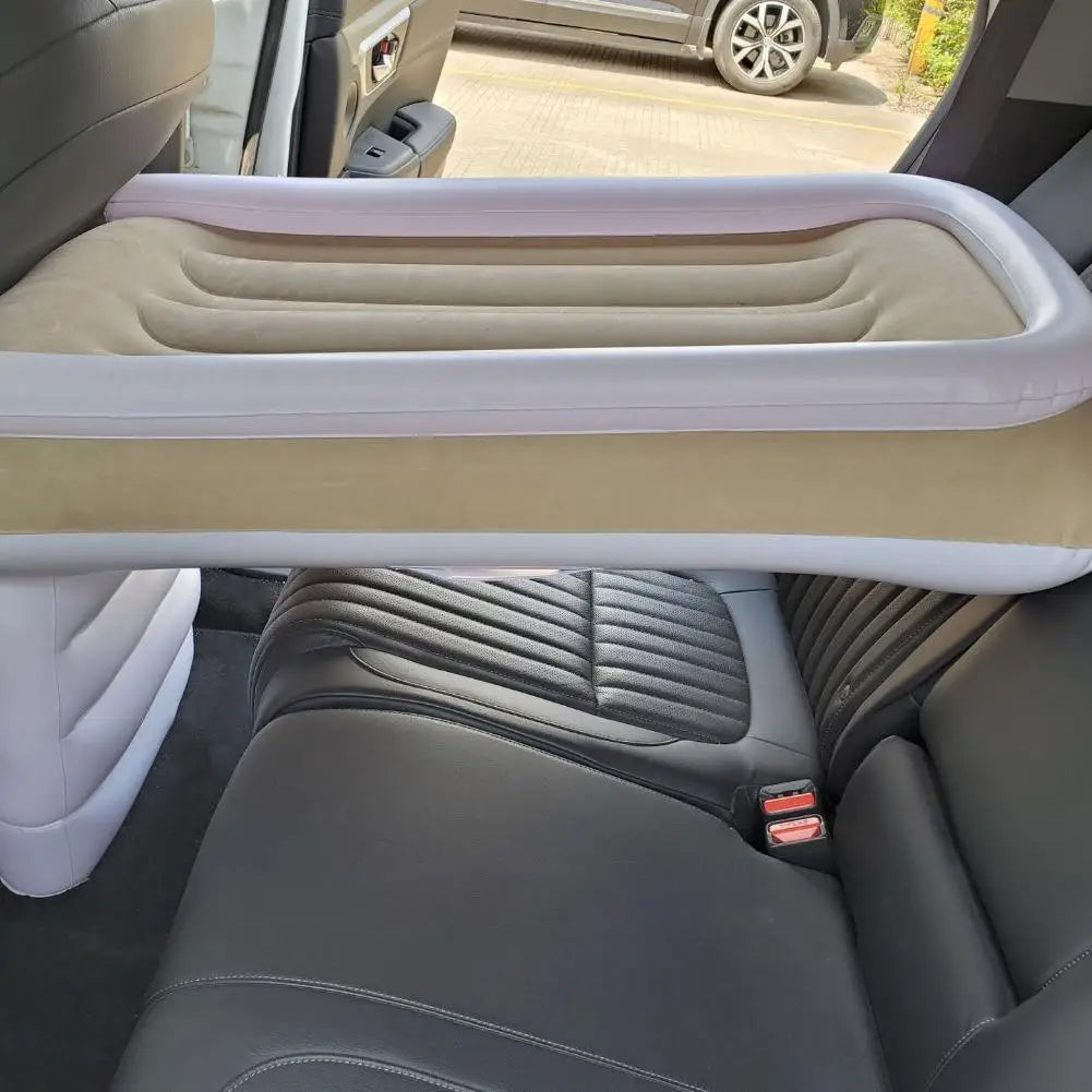 Baby Inflatable Mattress Children's Car Rear Folding Car Mat Outdoor Travel Thickened Plush Air Cushion Car Inflatable Bed ﻿